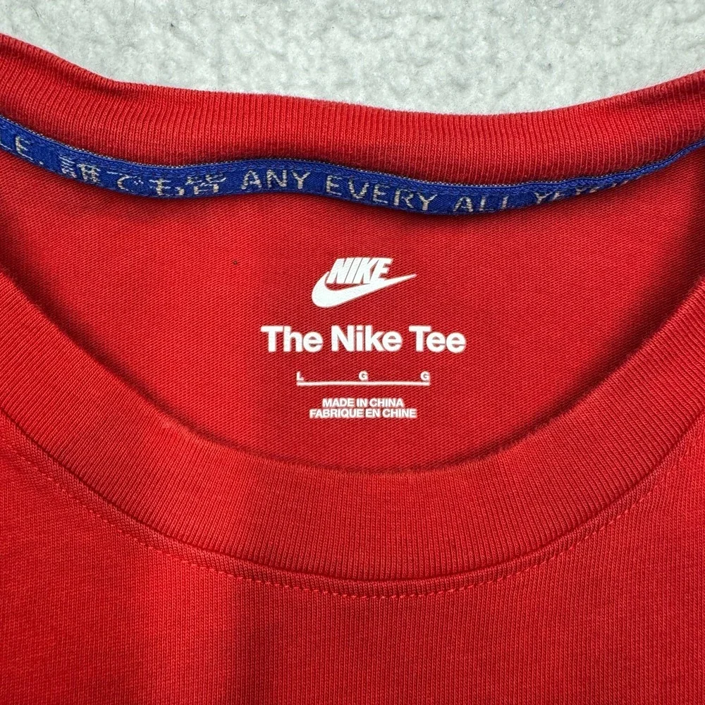 Nike Tee Team USA Olympics Graphic Print Crew Neck T-Shirt Red Men's L